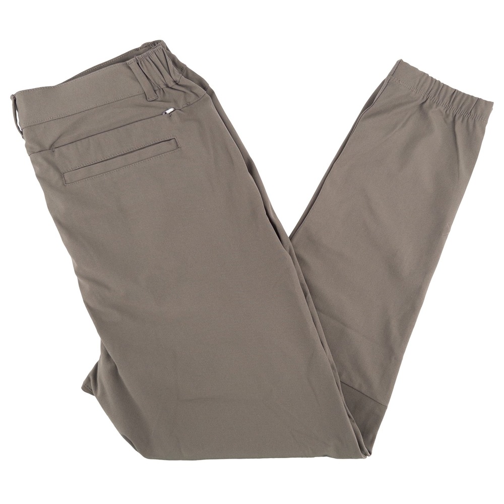 Cuts Mens Large AO Joggers Tan Tapered Elastic Waist Performance Pants Slim Fit